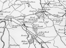 Heathland around Christleton township