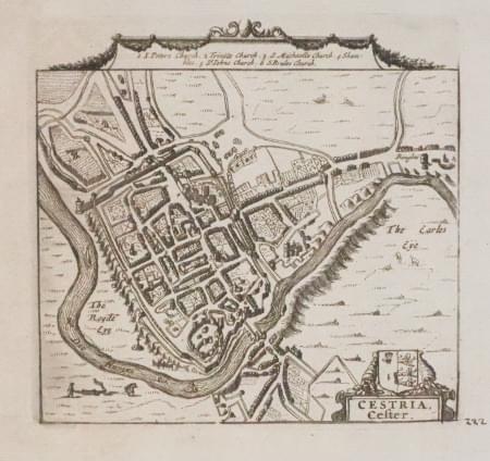 Chester Plan by Pieter vander Aa c.1729