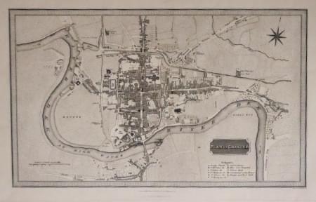 Plan of Chester by Neele & Son first published in 1817. 1875 edition