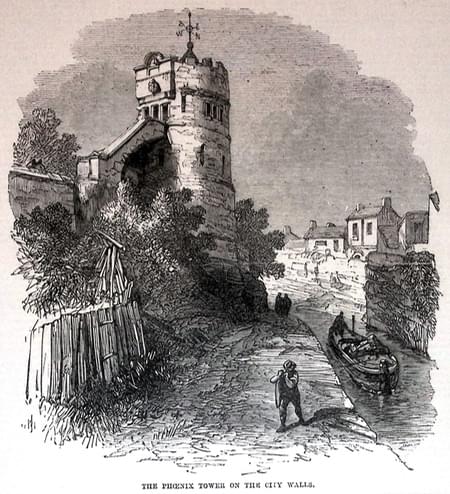 Phoenix Tower on Chester Walls from London Illustrated News October 9th 1869