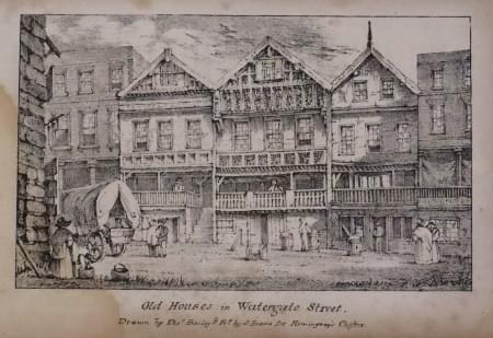 Watergate Street by Thomas Bailey fro Heninway's History