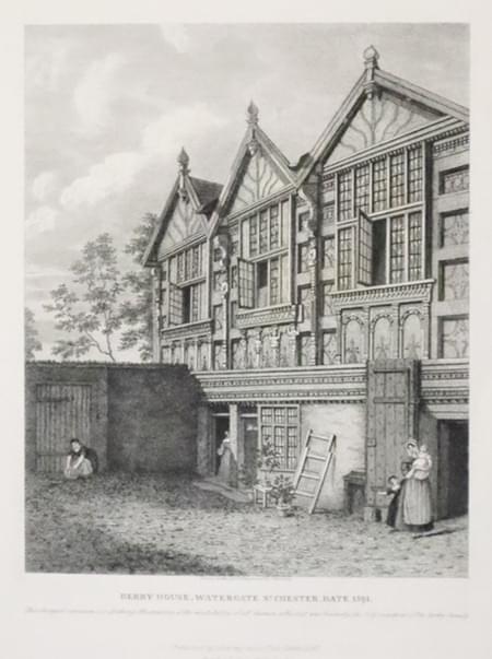 Derby House, Watergate Street, Chester. Published in 1847