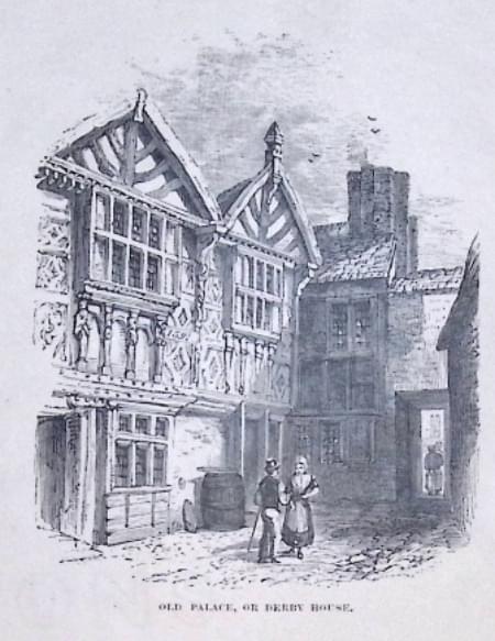 Old Palace or Derby House, Chester - Victorian Letter Heading