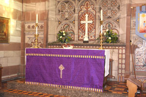 Altar at St. James' Christleton