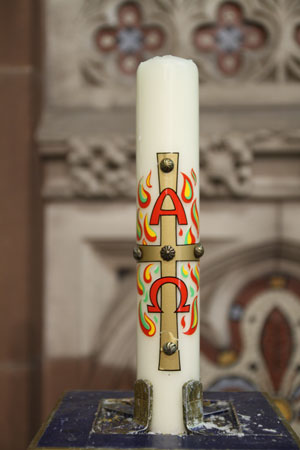 The Paschal Candle at St. James' Christleton