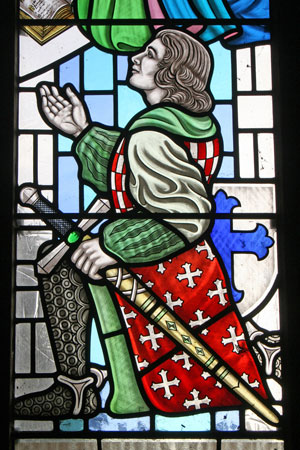 The Baron of Malpas Window at St. James' Christleton