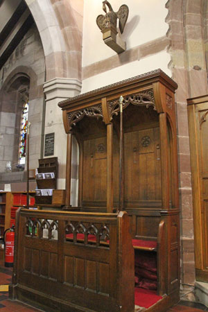 Churchwardens Pews at St. James' Christleton