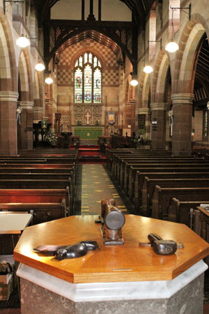 Nave at  St. James' Christleton