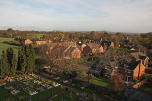 Looking towards the Pit from  St.James' Christleton