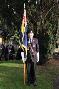  Brian Lewis Standard Bearer at St James, Church Christleton 