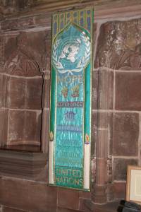  United Nations Banner in Chester Cathedral 