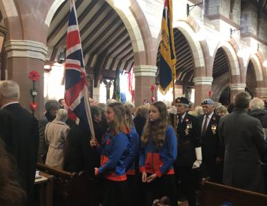  Service at St. James' Christleton on Remembrance Day 2018 