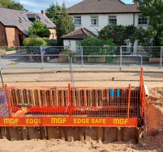  Excavation in Quarry Lane, Christleton in August 2021 