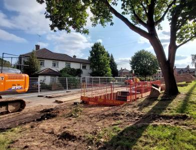  Excavation in Quarry Lane, Christleton in August 2021 