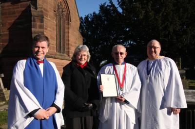  Charles Clubbe, Senior Choirister at St. James', Christleton 