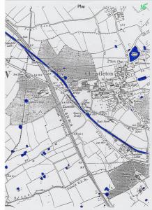  Map of Marl Pits in Christleton an Rowton 