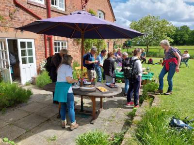  Refreshments at Cotton Farm 