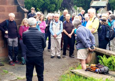  Gathering at St.James' Christleton for Beating the Bounds 