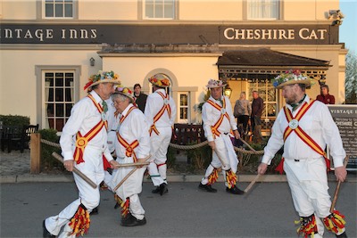 May Day celebrations at The Cheshire Cat in Christleton