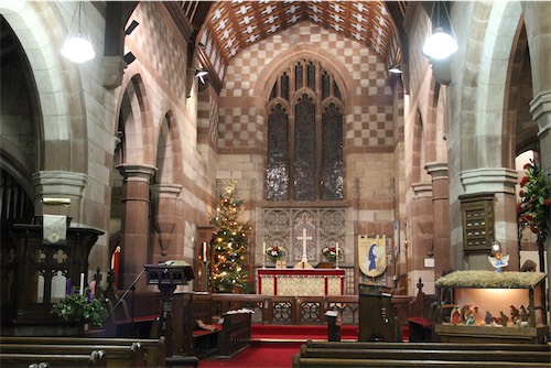 The Nave St. James' Christleton Butterfield design