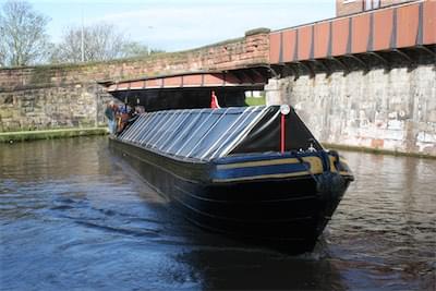  Working boat approaching Chester Basin 