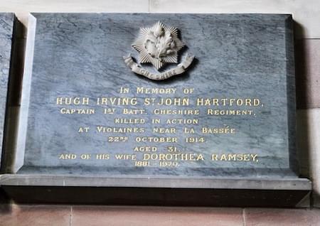 Great War Memorial Hugh Irvine St. John Hartford