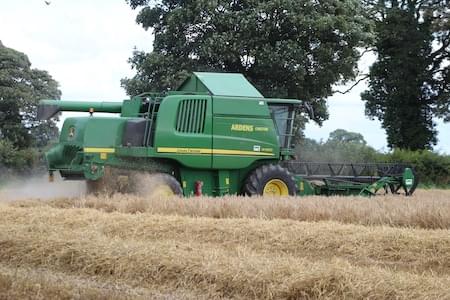 Combine Harvester in Birch Heath