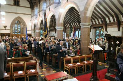  Remembrance Service in St. James' Church, Christleton 