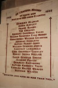  Great War Memorial in St.James', Christleton 