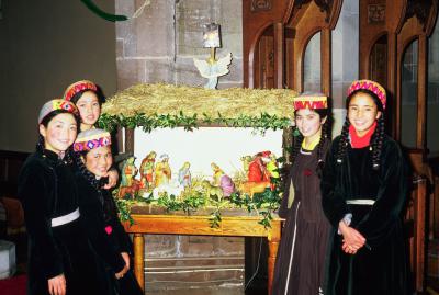  Girls from Ladakh in Church 