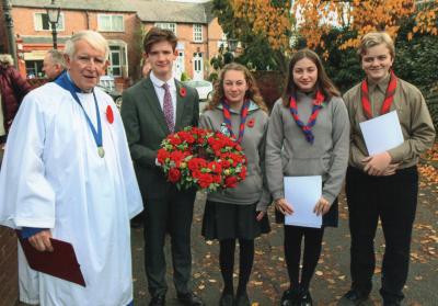  Christleton Centerary Parade in 2018 remembering the ending of World War I 