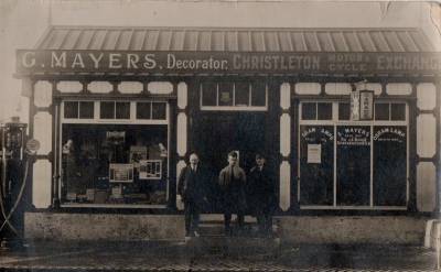  G. & S. Mayers Garage and Shop on the Whitchurch Road in Christleton 