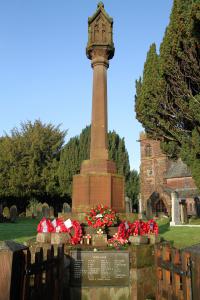  The new War Memorial in Christleton 