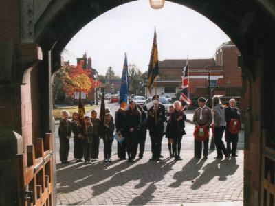  St.James' Christleton on Remembrance Sunday 