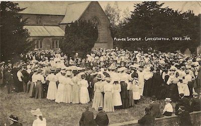  Christleton Flower Service in 1908 