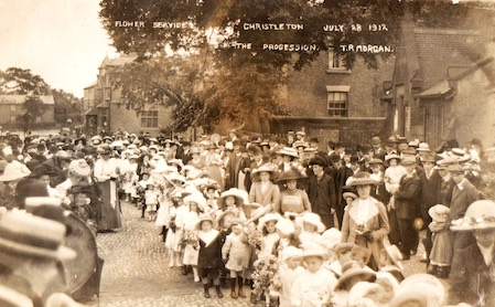 Flower Service Procession in Christleton