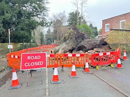 Pepper Street in Christleton closed to traffic